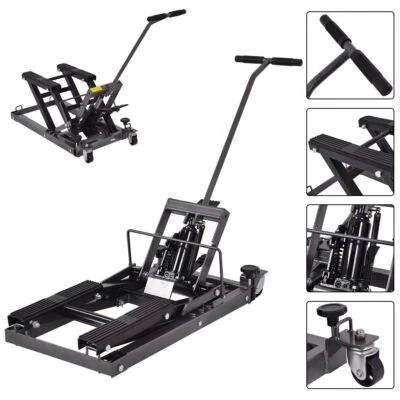 IRONMAX Motorcycle ATV Jack Lift Stand Quad Dirt Street Bike Hoist 1500 Lbs New Foto 1 de 4