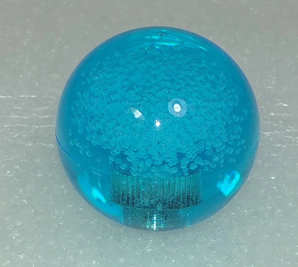 Japan Seimitsu Transparent Bubble Blue Ball Top Video Arcade Joystick Parts - Image 1 of 4