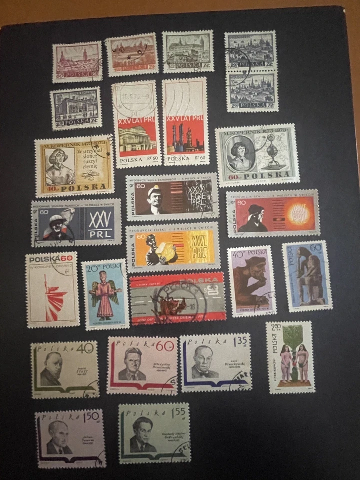 Poland 1960,1969 Used And CTO 23 Stamps And 1 Block Of 2 , VF /XF , See Photos - Image 1 of 4