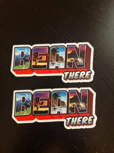 Bean There Logo 4X1.75 2PC STICKER DECAL SET OVERLANDING OFFROAD CAMPING - Picture 1 of 1