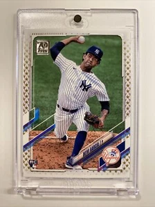 Deivi Garcia RC 2021 Topps Series 1 Gold Star Parallel Yankees Rookie Card - Bild 1 von 8