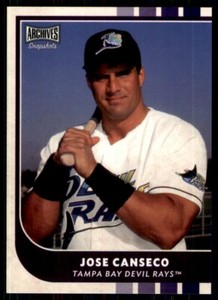 2021 Topps Archives Snapshots Jose Canseco Tampa Bay Devil Rays