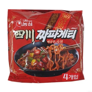 1 paquete (4 piezas) fideos instantáneos coreanos Nongshim Sacheon Zapagetti Ramyun Ramen Ramyeon - Imagen 1 de 3