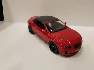 2010 Bentley Continental Kinsmart Rojo Coche Juguete Modelo 1/38 Escala Metal - Imagen 1 de 2