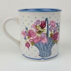 Vintage Marvelous Mugs Potpourri Press Coffee Mug 1987 Cup Basket Of Flowers