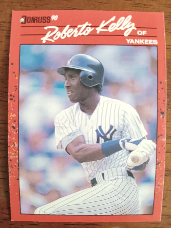ROBERTO KELLY NEW YORK YANKEES 1990 DONRUSS BASEBALL CARD #192 - Image 1 of 1