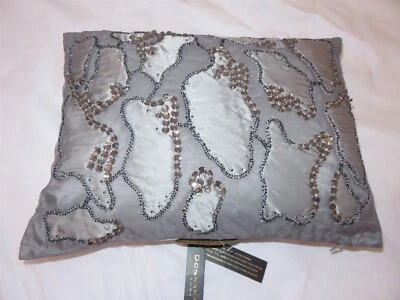Donna Karan DKNY MODERN CLASSICS Mercury Crystal Outline Deco Pillow NWT - Image 1 of 4