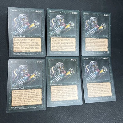 Necrite MTG Fallen Empires Magic the Gathering Black Playset Spencer Art 6 - Image 1 of 4