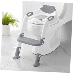 Potty Training Seat with Step Stool Ladder, Potty Training Toilet 8838-grey - Picture 1 of 8