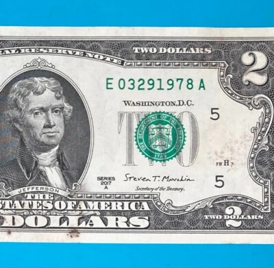March 29, 1978 (E 03291978 A) BIRTHDAY Note $2 Two Dollar Bill   - Image 1 of 4