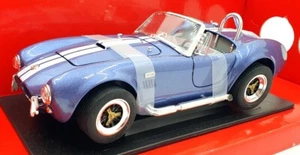 Road Signature 1/18 Scale 92058 - Shelby Cobra 427 S/C 1964 - Blue/White Stripes - Picture 1 of 5