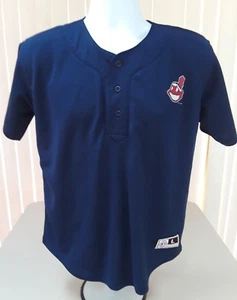 JERSEY JERSEY DE LOS INDIOS CLEVELAND MLB MERCANCÍA GENUINA JUVENIL GRANDE 14 16 - Imagen 1 de 8