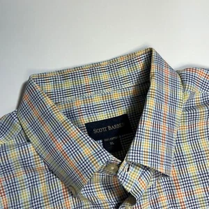 Camisa Scott Barber a cuadros con botones ajuste a medida XL - Imagen 1 de 7