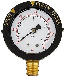 Pentair Original FNS Warrior Swimming Pool Filter Pressure Gauge 0-60 psi 190058 - Picture 1 of 1