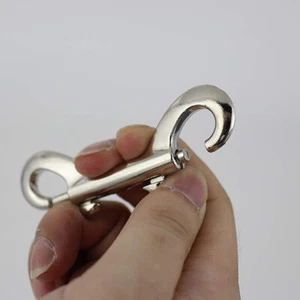Double Ended Bolt Snap Hooks Heavy Duty Trigger Chain Marine Grade Metal Clips - Zdjęcie 1 z 7