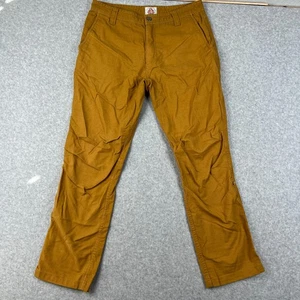 LIVSN Flex Canvas Pants Stretch Hiking 32x30 Mens Beige Outdoors Trail Cotton - Picture 1 of 9