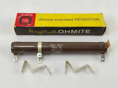 Resistencia cerámica alambre Ohmite D100K5K0E 100W 5kOhm Foto 1 de 4