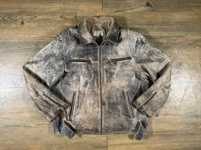 vintage wilsons m julian leather jacket Men’s Size XL Faded Distressed - Image 1 of 4