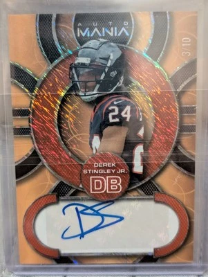 2022 Wild Card Auto Mania- Circle Derek Stingley Jr. #AM-C95 Orange... /10 - Image 1 of 3