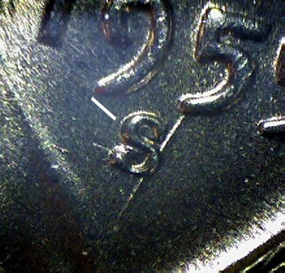 Centavo Lincoln 1955-S S sobre S RPM #10 con gema troquelada Bu X Foto 1 de 4