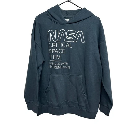 GAP NASA Critical Space Item Fleece Hoodie M Gray Streetwear Athleisure Nomad - Image 1 of 4