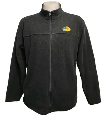 Bass Pro Shops Full Zip Fleece Jacket Men's XL Black  Pockets  Embroidered Logo  - Image 1 of 4
