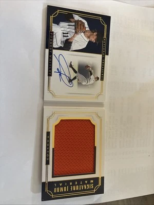 2019 Panini National Treasures Forrest Whitley #SJM-FW Auto Booklet Patch 99 RPA - Image 1 of 4