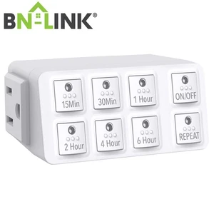 BN-LINK Indoor Countdown Timer mit Repeat-Funktion, Heavy Duty 15A/1875W - Bild 1 von 8