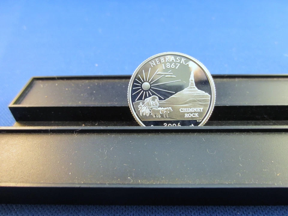 2006-S Silver Quarter Nebraska Deep Cameo Mirror Proof Upper Grading Ranges NE - Image 1 of 1