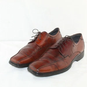CLAIBORNE CONCEPTS men's lace up low heel brown oxford dress shoes size 10.5 M - Picture 1 of 6