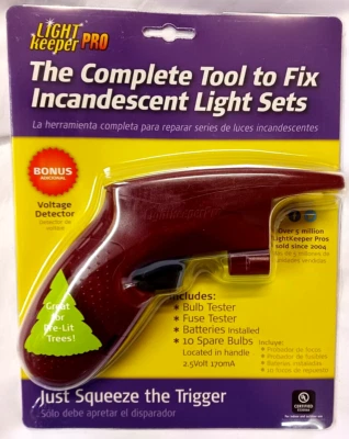 LIGHT KEEPER PRO COMPLETE TOOL FOR INCANDESCENT LIGHT SETS WITH 10 BULBS - Image 1 of 4