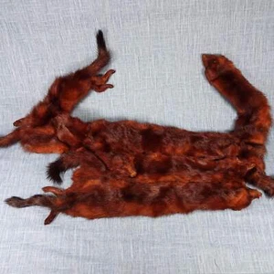 1940s Vintage Dark Brown Russian Fischer Six Mink Fur Stole - Picture 1 of 7