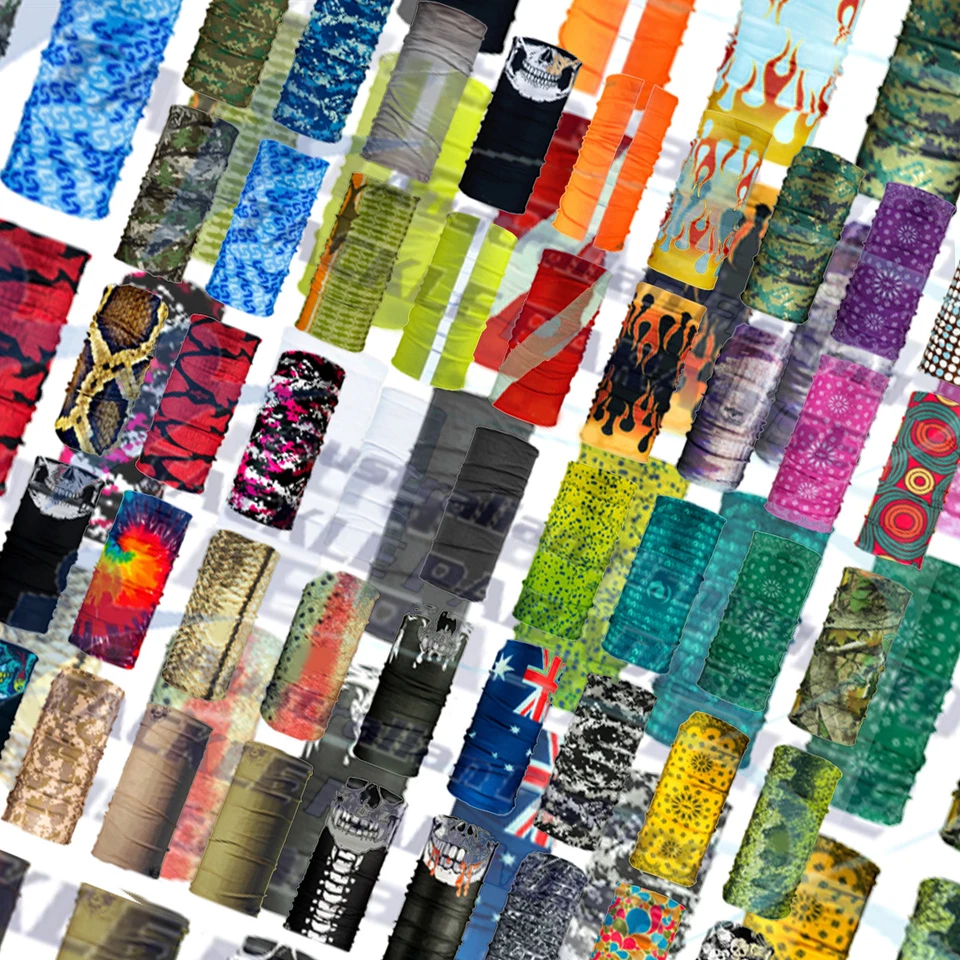 Bandana Face UV Shield Mask Fishing Headwear Biker Neck Tube Scarf Skull Heads - image 1 of 1