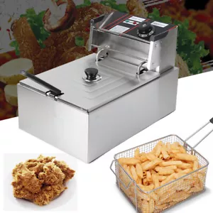 2500W Profi Friteuse Edelstahl Fritöse Topf Elektrische 5.5 L Liter Gastro 220V - Bild 1 von 11
