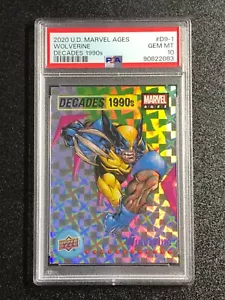 2020 UD Marvel Ages Decades 1990s ๐ฅ WOLVERINE PRISM PSA 10 ๐ฅ - Picture 1 of 2