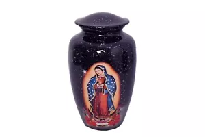 Urna de cremación para cenizas espiritual artesanal conmemorativa urna grande con bolsa de terciopelo - Imagen 1 de 2