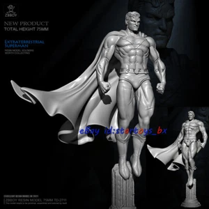 Superman 75 mm 1/24 Modelo de Resina Sin Pintar Kit de Garaje Sin Ensamblar Figura GK - Imagen 1 de 5