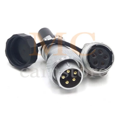 WS20 5pin Waterproof Connector,WEIPU Industrial Aviation Bulkhead Circular Plug  - Image 1 of 4