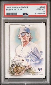 2022 ALLEN & GINTER BOBBY WITT JR #203 PSA 10 GEM MINT!! - Picture 1 of 2