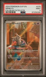 2024 Pokémon MIMIKYU 075 Paldean Fates Promo PSA 9 - Picture 1 of 2