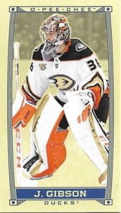John Gibson #C-15 - 2019-20 O-Pee-Chee - Caramel Minis Base