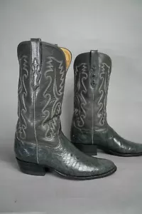 Vtg T.O. STANLEY Alligator Boots Size 9.5 D Men Custom Exotic Cowboy 1161 - Picture 1 of 15