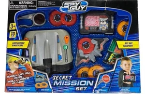 Spy Guy Secret Mission Set 13 Pieces Binoculars Passport ID Card Message Decoder - Picture 1 of 9