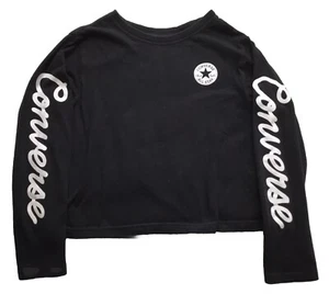 CONVERSE Girls size SMALL CHUCK TAYLOR  ALL STAR CROPPED SHIRT - Picture 1 of 3