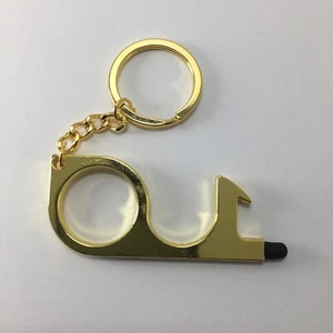 Brass EDC Door Opener No Touch Keychain Tool Free Ship From USA 2 PACK - Picture 1 of 2