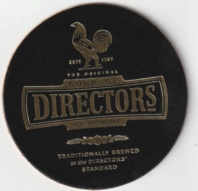 BEER MAT - COURAGE BREWERY - DIRECTORS SUPERIOR ALE - (CORK BACKED COASTER) - Image 1 of 2