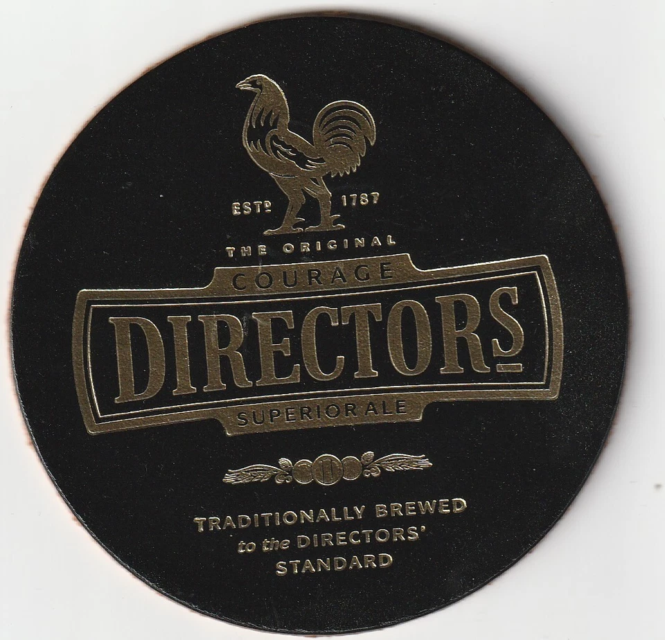 BEER MAT - COURAGE BREWERY - DIRECTORS SUPERIOR ALE - (CORK BACKED COASTER) - Image 1 of 2