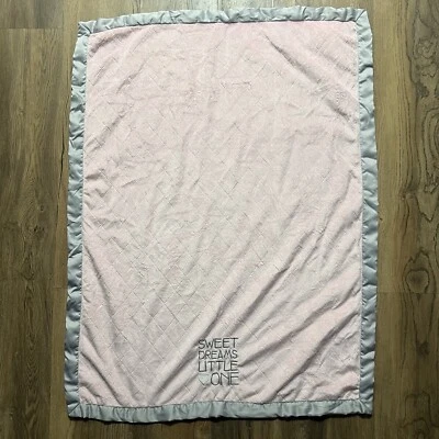 Manta Carters Bebé Niña Rosa Sweet Dreams Little One Gris Borde Vellón Foto 1 de 4