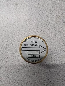 Bird 43 Wattmeter Element Slug 50D 200-500 MHz 50W - Zdjęcie 1 z 1
