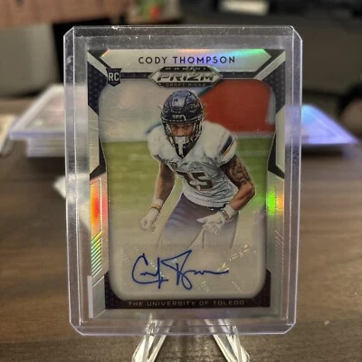 2019Panini Prizm-Draft Picks Silver Prizm Autographs #290 Cody Thompson (AU, RC) - Image 1 of 2